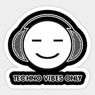 Techno Vibes Only - Detroit Sticker